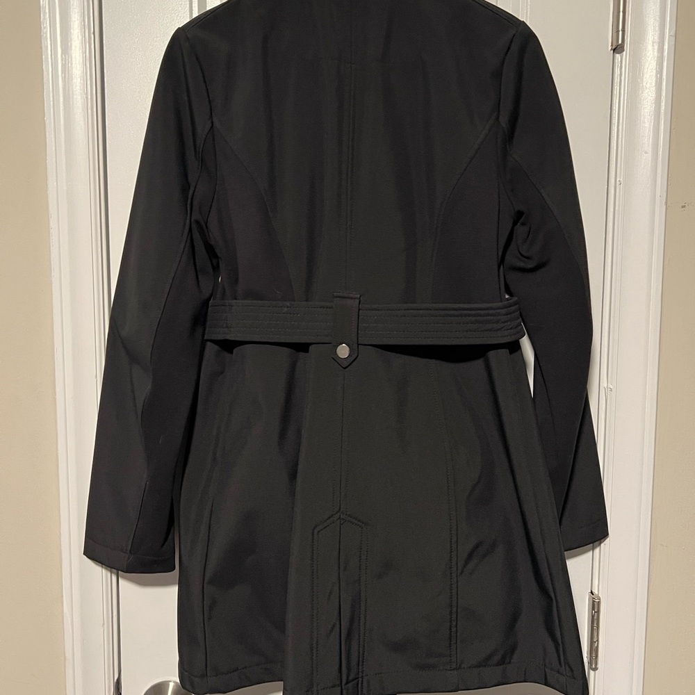 Never worn NWOT! Waterproof & Windproof Black Women's Trench Coat - Picture 2 of 3